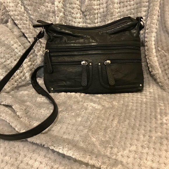 Stone Mountain Accessories Handbags - STONE MOUNTAIN black leather purse